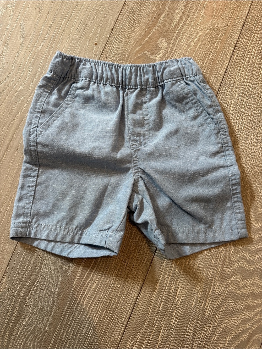 Tahari Light Blue Elastic-Waist Kids Shorts